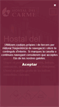 Mobile Screenshot of hostaldelcarme.com