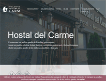 Tablet Screenshot of hostaldelcarme.com
